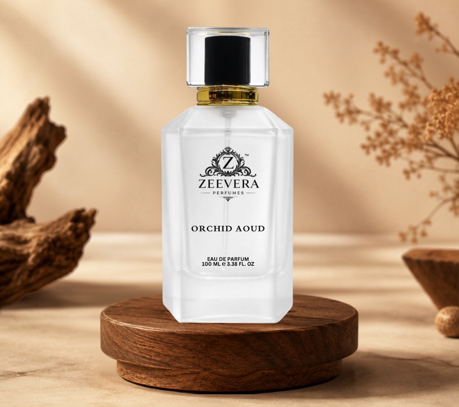 Orchid Aoud — frosted white 100ML bottle